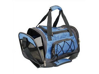   sport duffle S blue pet dog cat carrier bag airline airplane approved