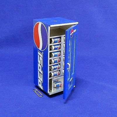 DOLLHOUSE MINIATURE PEPSI REFRIGERATOR   U39