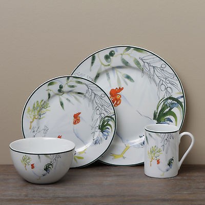   Gallery Provance Rooster 16 piece Dinnerware Set   TTU Q4200