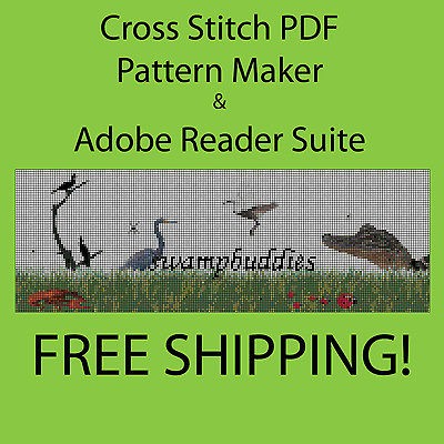 Cross Stitch Do It Yourself PDF Pattern Chart Maker CD for PC Crafts 