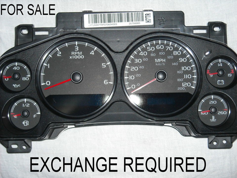 FOR SALE REBUILT OEM GM PICKUP TRUCK OR SUV SPEEDOMETER INSTRUMENT 