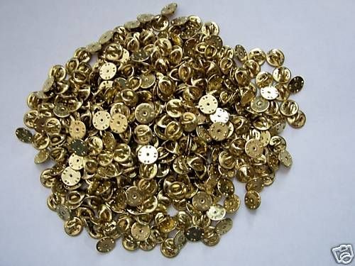 Brass pin post clutch back backs butterfly clasp for insignia Lot of 