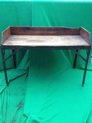   WOODEN WOOD STEEL WORKBENCH WORK TABLE BENCH 57 x 38 LITTLESTOWN VISE