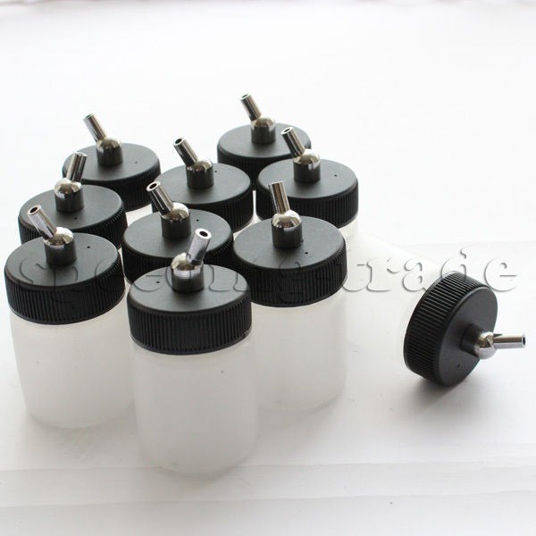 10Pcs 22cc plastic Airbrush Bottles Air Tool for Dual Action Airbrush