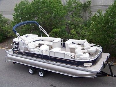 24 ft. Bass Tracker PONTOON BOAT,MOTOR & TRAILER, Ready to go