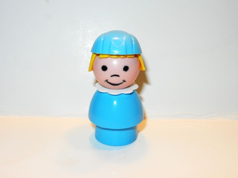 Vintage Fisher Price Little People Airport Stewardess Flight Crew Girl