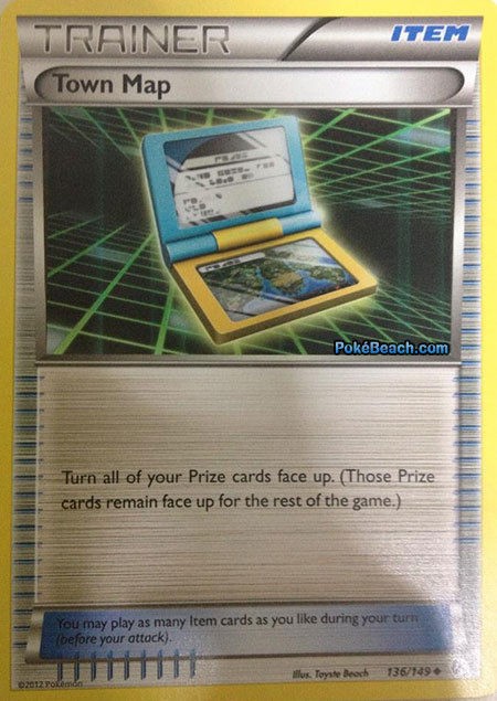 TOWN MAP 136/149 BOUNDARIES CROSSED POKEMON CARD PRE SALE 11/6