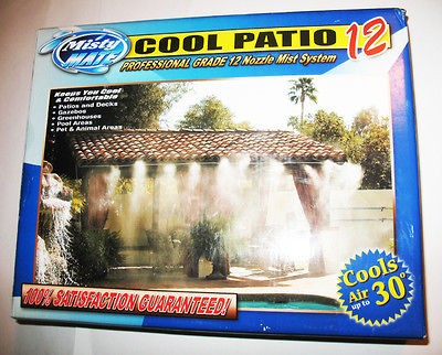 Cool Patio 12 Nozzle Misting System by Misty Mate   20 Ft long