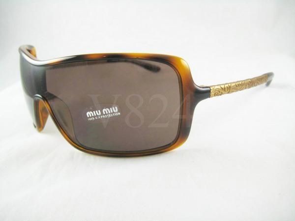 MIU MIU 10H Sunglass Tortoise Brown SMU10H 2AU 8C1