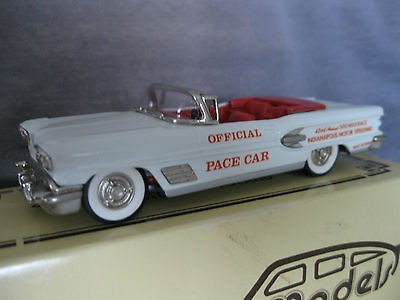   Brooklin # 25X white metal 1958 Pontiac Pace Car,1 of 3000 pcs.,m/b