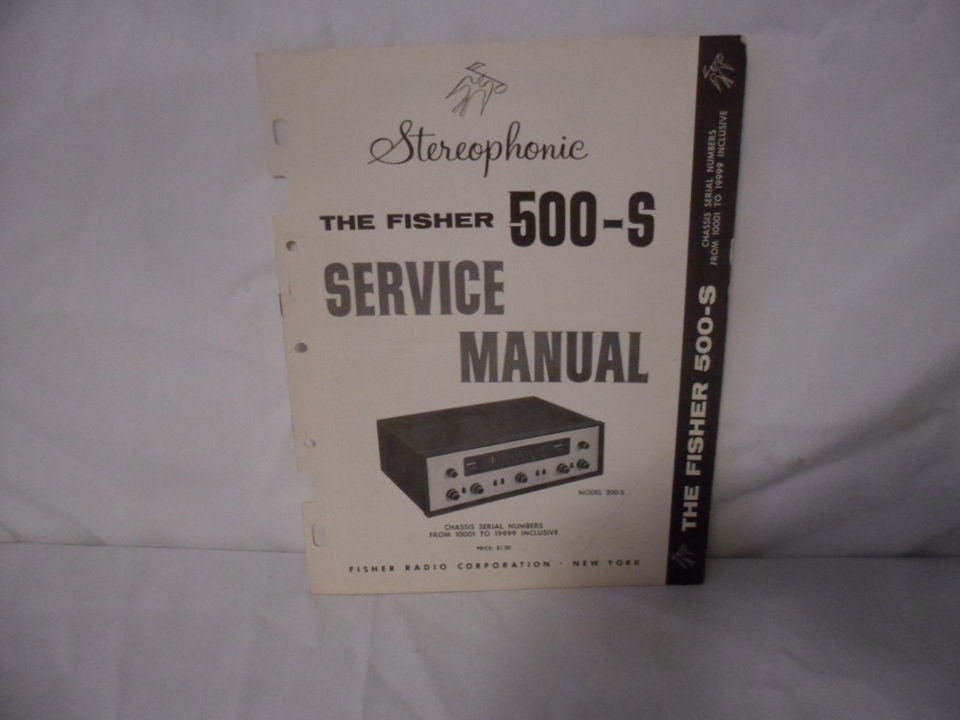 ORIGINAL THE FISHER 500 S SERVICE MANUAL