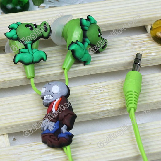 Plants vs. Zombies 3.5mm Headset Earphone Earbuds Headphones In Ear 