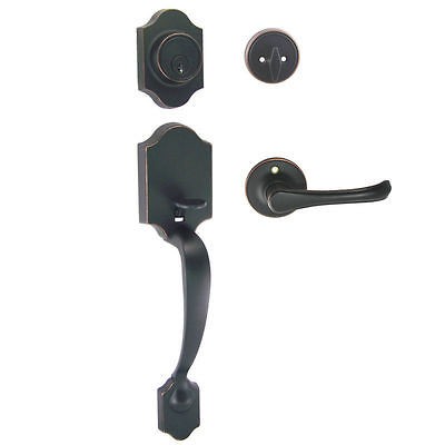   Impressions Rochester Oil Rubbed Bronze Door Lever Knob Hardware