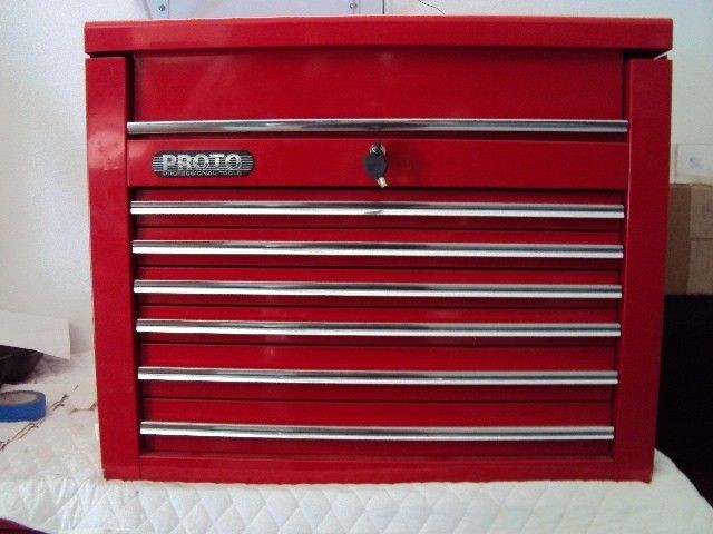 PROTO J453427 6RD 6 DRAWER TOP TOOL CHEST BOX 6 BALL BEARING NEW HUGE 