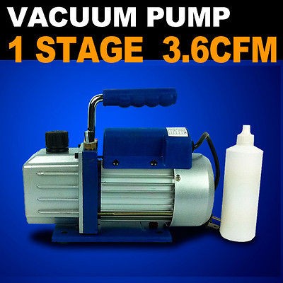   4HP Vacuum Pump 3 3.6 CFM Rotary Vane Deep HVAC Tool AC R410a R134 R22