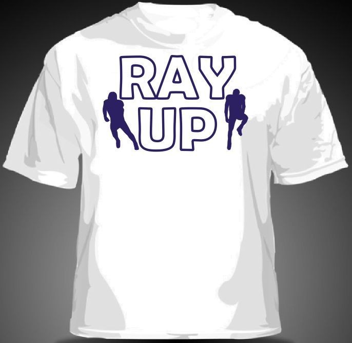 Ray Lewis RAY UP Ray Rice Baltimore Ravens Flacco Shirt MENS & YOUTH 