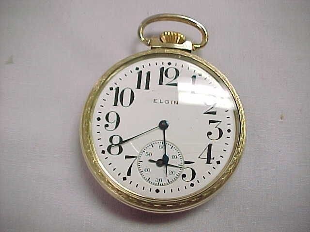 1913 Elgin BW Raymond Railroad Grade 16S 19J Gold Filled Pocket Watch