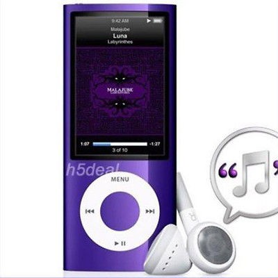   LCD  MP4 FM Radio Voice Player Small Thin Photo Record Game Purple