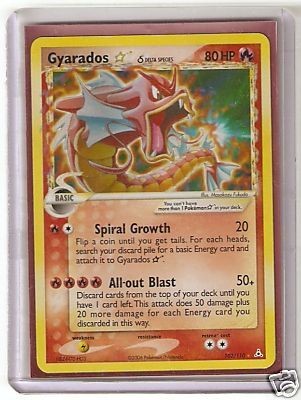   Gyarados 102/110 Ultra Rare EX GOLD STAR Holo Foil Pokemon Card