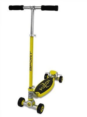 Fuzion Sport 4 Wheel Scooter Yellow NEW