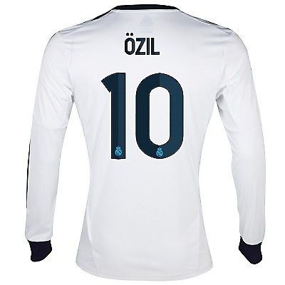 ADIDAS MEZUT OZIL REAL MADRID LONG SLEEVE HOME JERSEY 2012/13