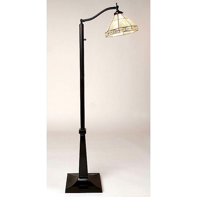 ELEGANT TIFFANY STYLE READING FLOOR LAMP NEW