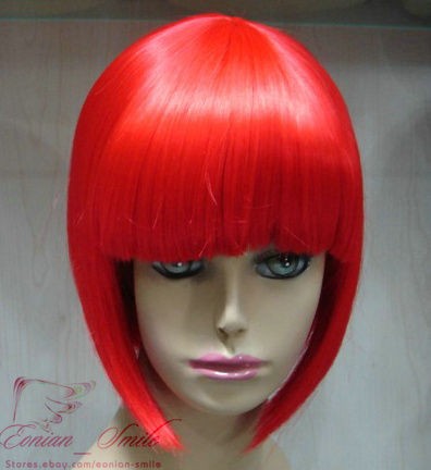 13 colors) BOB Head Straight Bang COSPLAY Costume Party Short 