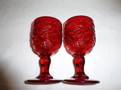 Ruby Red Rose Madonna Inn Goblets L.G.Wright