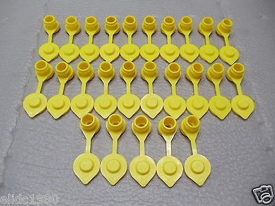 25 Yellow Replacement Gas Can Fuel Jug Vent Cap Plug Blitz Wedco 