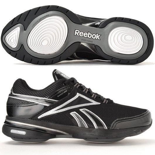 NEW WOMENS REEBOK REENEW EASYTONE BLACK ACTIVITY TRAINERS / SNEAKERS 