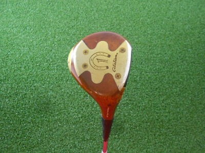 POWERBILT CITATION GENUINE PERSIMMON 1 WOOD STEEL REGULAR GOOD CONDT