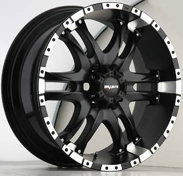 20X9 BALLISTIC WHEELS 810 WIZARD 5X150 ET14 FLAT BLACK (1) NEW RIM