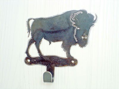 Buffalo Wall Hook Hanger for Coat, Robe, Metal Art Decor