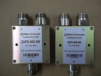   two Mini circuits ZAPD 900 5W two way coaxial Power Splitter/Combiner