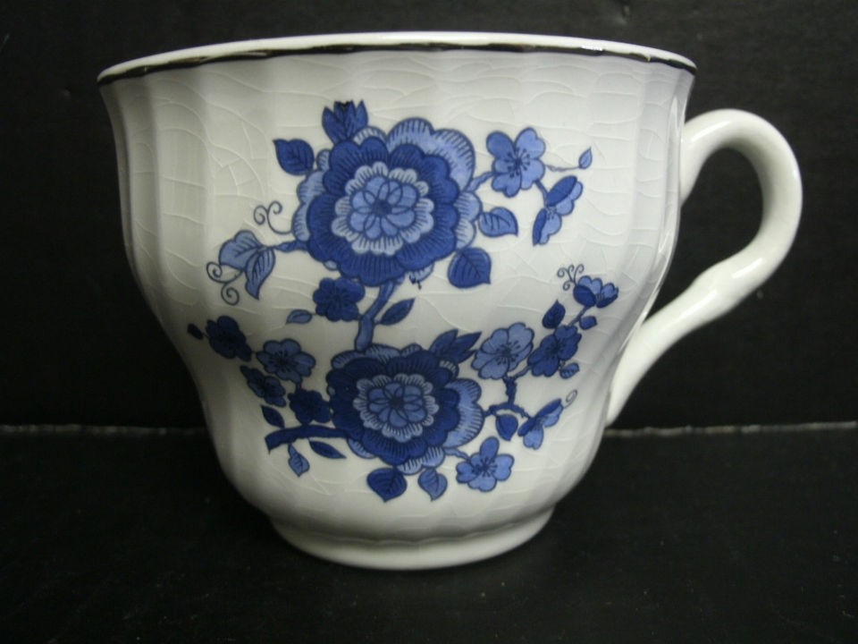 Wedgwood Royal Blue Ironstone Enoch Tunstall   Coffee Cup   L#O3