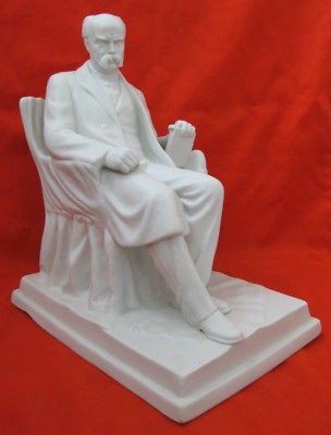 BIG Soviet Porcelain SHEVCHENKO Statue Russian USSR Sculpture Figurine 