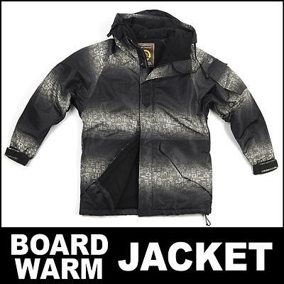 MENS NEW SKI SNOWBOARD & WINTER JACKET WATERPROOF WINDJACKET G.Black 