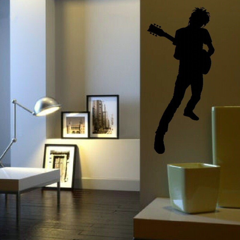   ROCK MUSIC Vinyl wall sticker rub on vinyl transfer new decal mu17