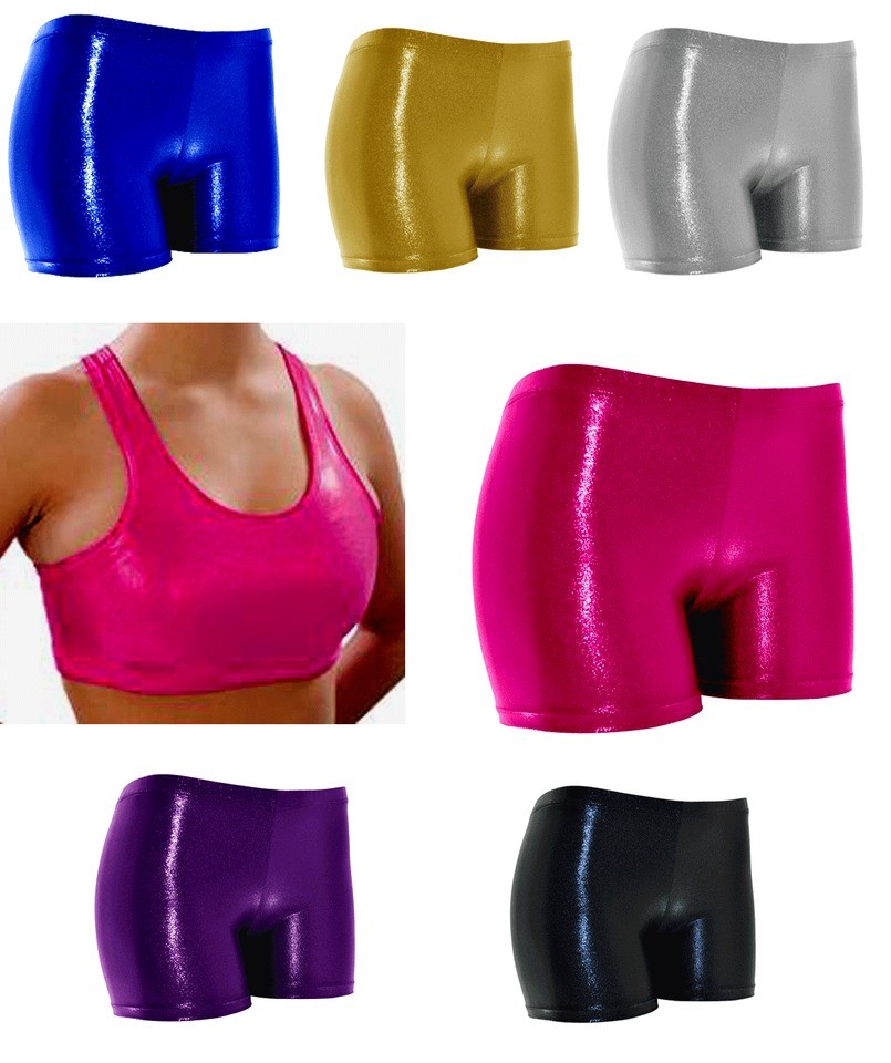 Sparkle Spandex Shorts OR Sports Bra   Volleyball, dance, Yoga, 4.0 