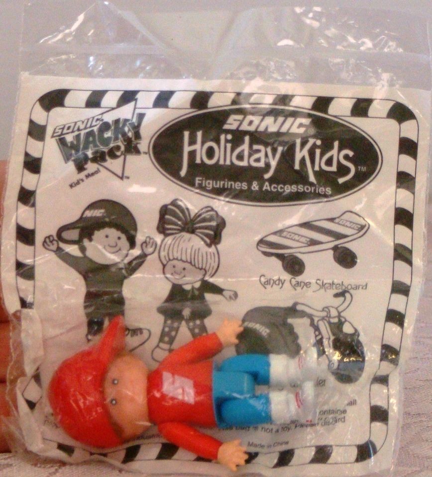 Rare MIP New 1994 SONIC Restaurant HOLIDAY KIDS Wacky Pack CHRIS