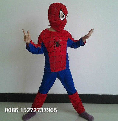 Nice New spiderman costume,outfit SzS105cm Party dress up Birthday 