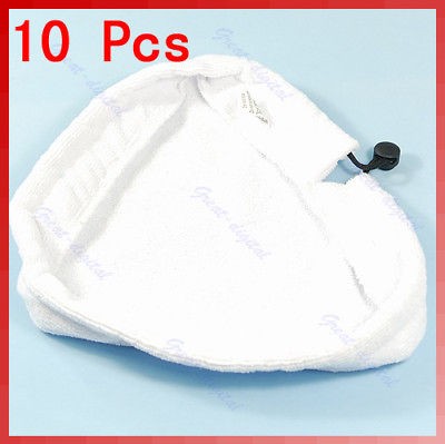 10 x Microfibre Pads For H20 H2O Steam Mop Washable New