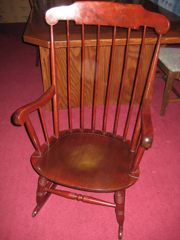 Nichols & Stone Co.   Solid Wood Rocking Chair   Cherry