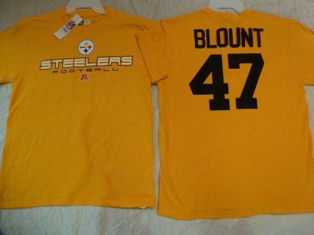 1011 1 100% Licensed MENS Team Apparel Steelers MEL BLOUNT Jersey 