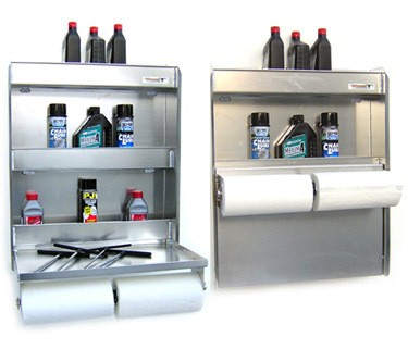 NEW RACE TRAILER STORAGE WALL CABINET ALUMINUM STATION