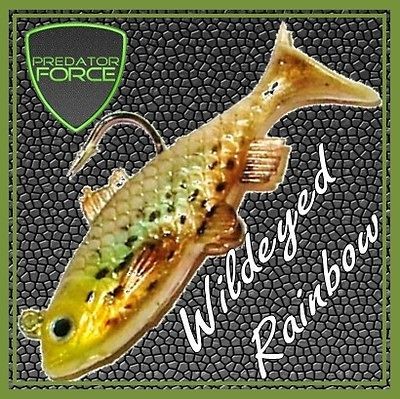   FORCE WILDEYED RAINBOW TROUT SOFTBAIT RUBBER LURE SOFT BAIT PIKE 6cm