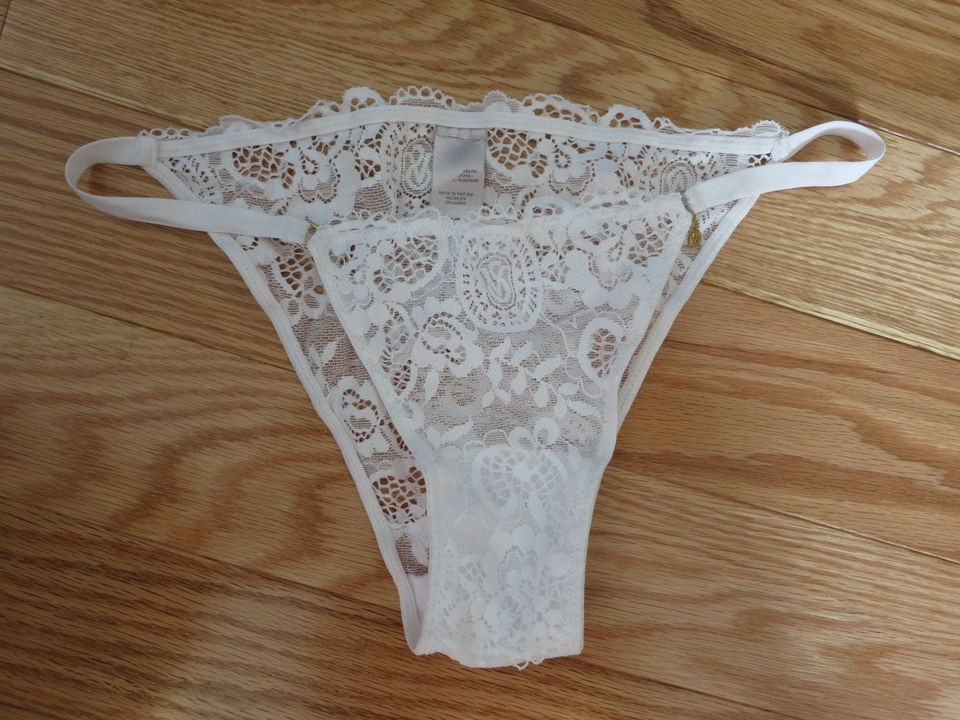   SECRET LOVE BRIDAL STRING BIKINI GOLD VS LOGO HAIN LACE WEDDING