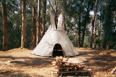 16 CHEYENNE STYLE tipi/teepee, Door flap & carry bag