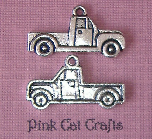   Silver Metal TRUCK STATION WAGON ATV UTE Charms Pendants Wholesale