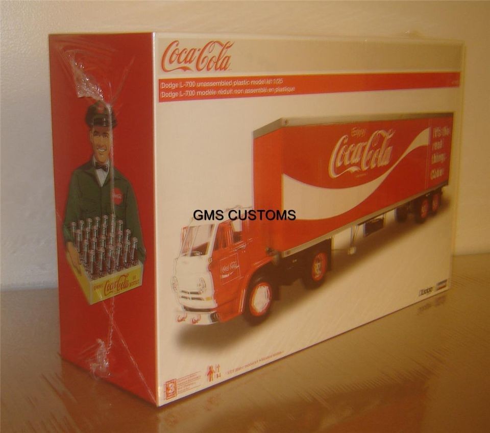 Lindberg Truck Dodge Tilt Cab with Coca Cola Trailer GMS CUSTOMS HOBBY 